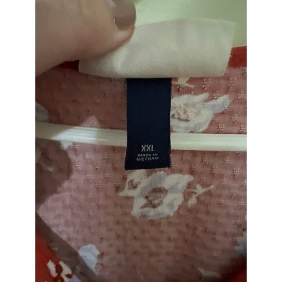 Boho Floral Button-Up Dress XXL Universal Thready Cottagecore vacation Resort - Picture 6 of 12